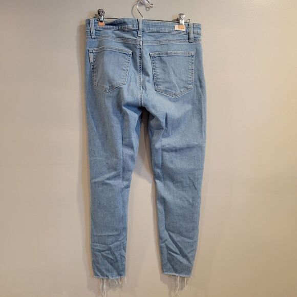 Paige Verdugo Ankle Jeans Mid Rise Size 30 Distressed - Picture 2 of 8